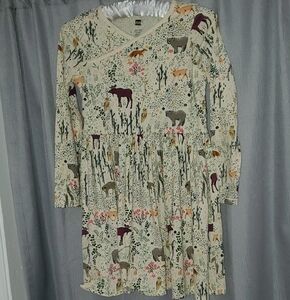 Tea Collection Green and Cream Tiered Sundress